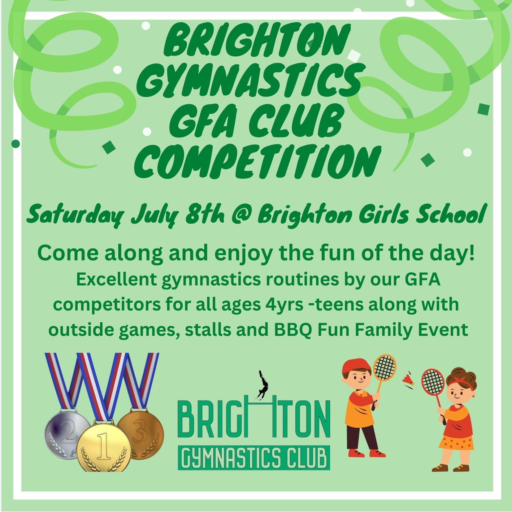 Partnership: Brighton Gymnastics Club Competition